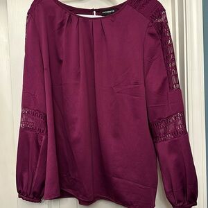 Liz. Claiborne XL Fuscia Long Sleeve Top